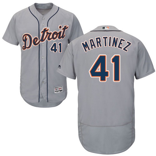 Tigers #41 Victor Martinez Grey Flexbase Authentic Collection Stitched MLB Jersey